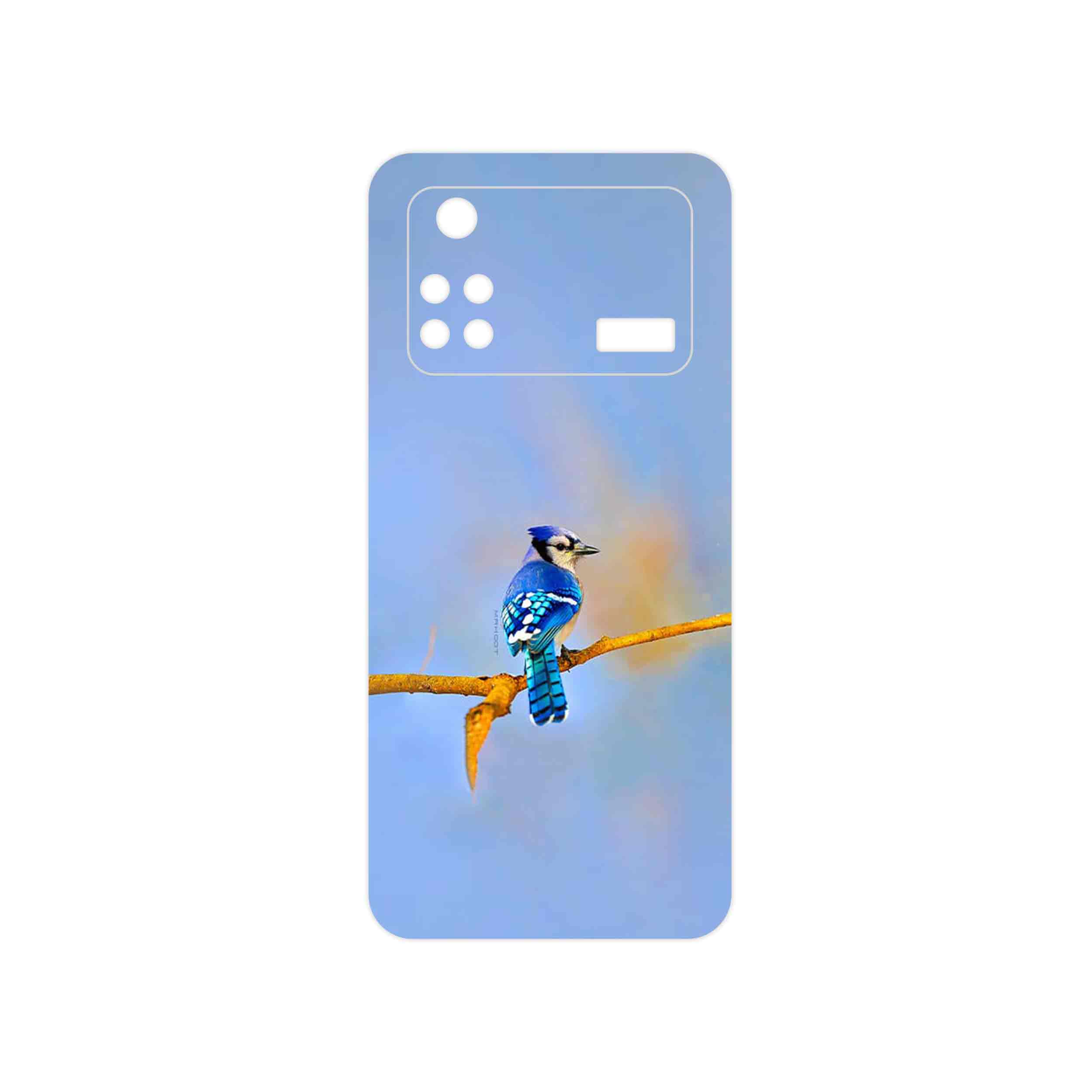 برچسب پوششی ماهوت مدل Cyanocitta cristata مناسب برای گوشی موبایل شیائومی Poco M4 Pro 4G