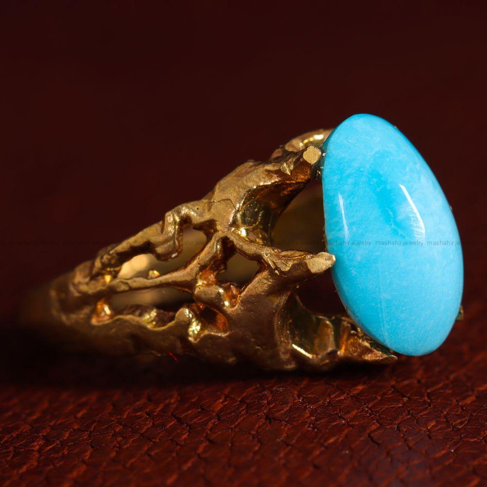 نگین فیروزه شجری کد 11394 - جواهری مشاهیر