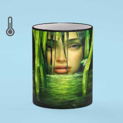 ماگ حرارتی بیگ ماگ مدل صورت دختر کد 7016