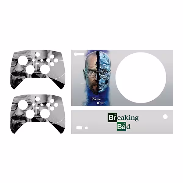 برچسب کنسول بازی ایکس باکس series s مدل breaking bad کد5 مجموعه 4 عددی