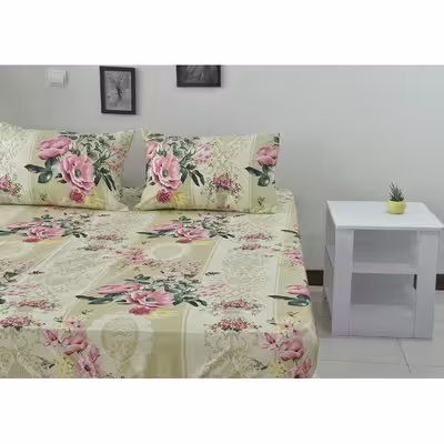 سرویس ملحفه بومرنگ مدل Hilma-120 یکنفره 2 تکه