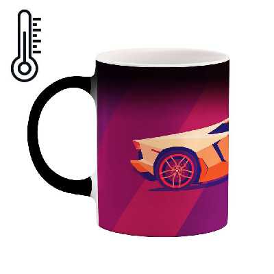 ماگ حرارتی طرح ماشین مدل mgp00523