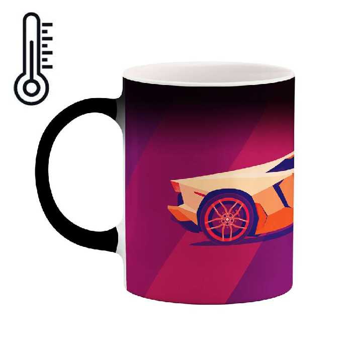 ماگ حرارتی طرح ماشین مدل mgp00523