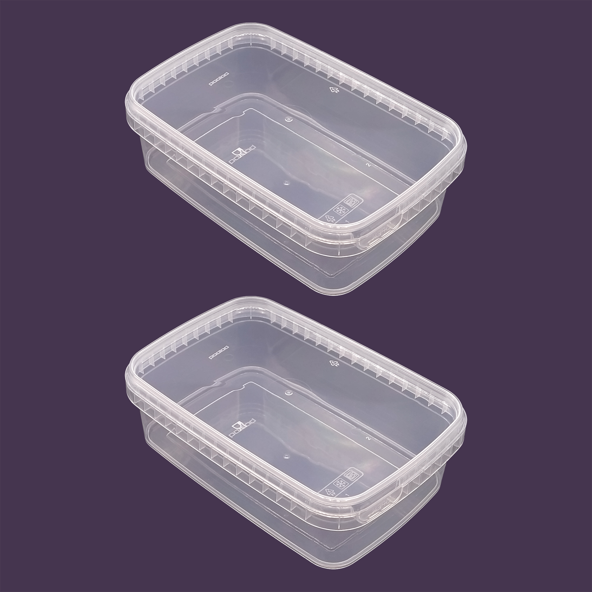 ظرف نگهدارنده پولاد مدل 1000cc بسته 2 عددی