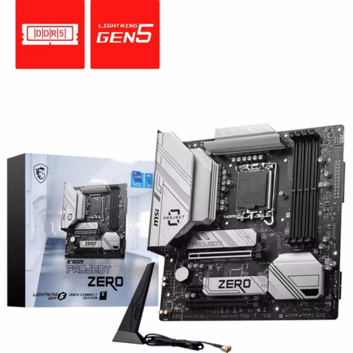خرید مادربرد MSI B760M PROJECT ZERO WiFi DDR5 با بهترین قیمت