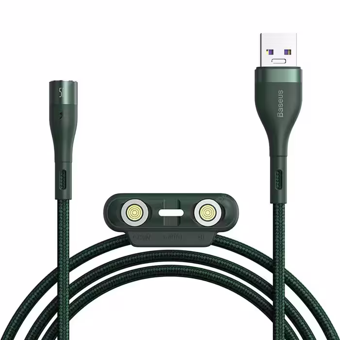 کابل تبدیل USB به USB-C/microUSB-لایتنینگ باسئوس مدل CA1T3-AG1 طول 1 متر