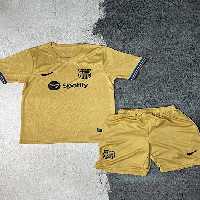 لباس دوم بارسلونا بچگانه 2023