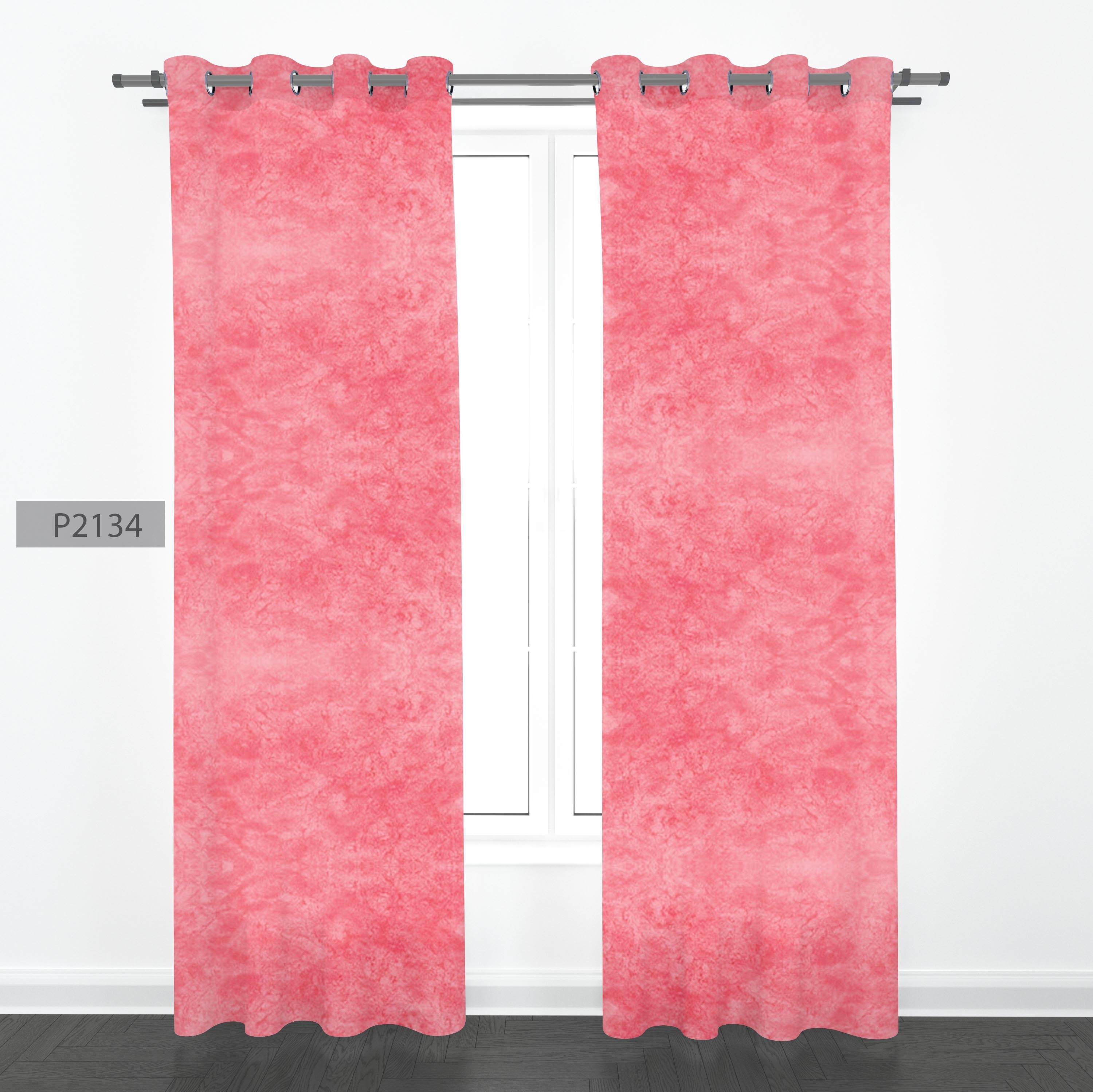 پرده هازان چاپی دو قواره دوخته شده پانچ شده هر قواره عرض140 ارتفاع 190کد2134