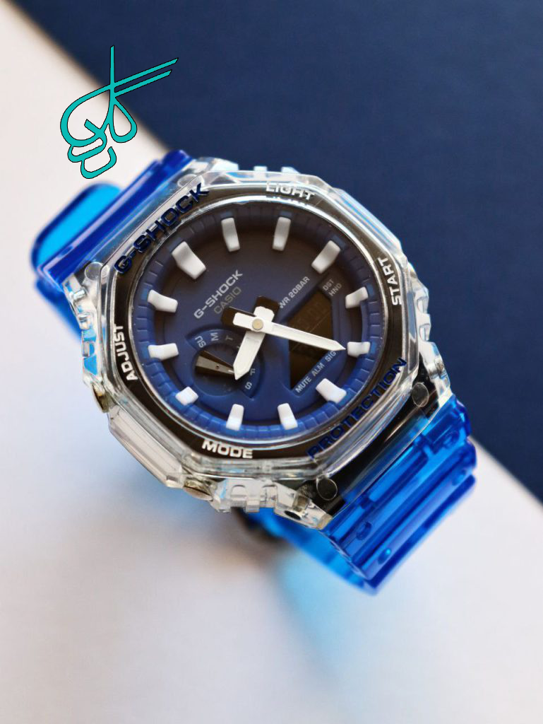 خرید ساعت اسپورت جی شاک مدل GA-2100 دارای ساعت جهانی و اتولایت ضدآب دوزمانه کد 1916120 - ردگل