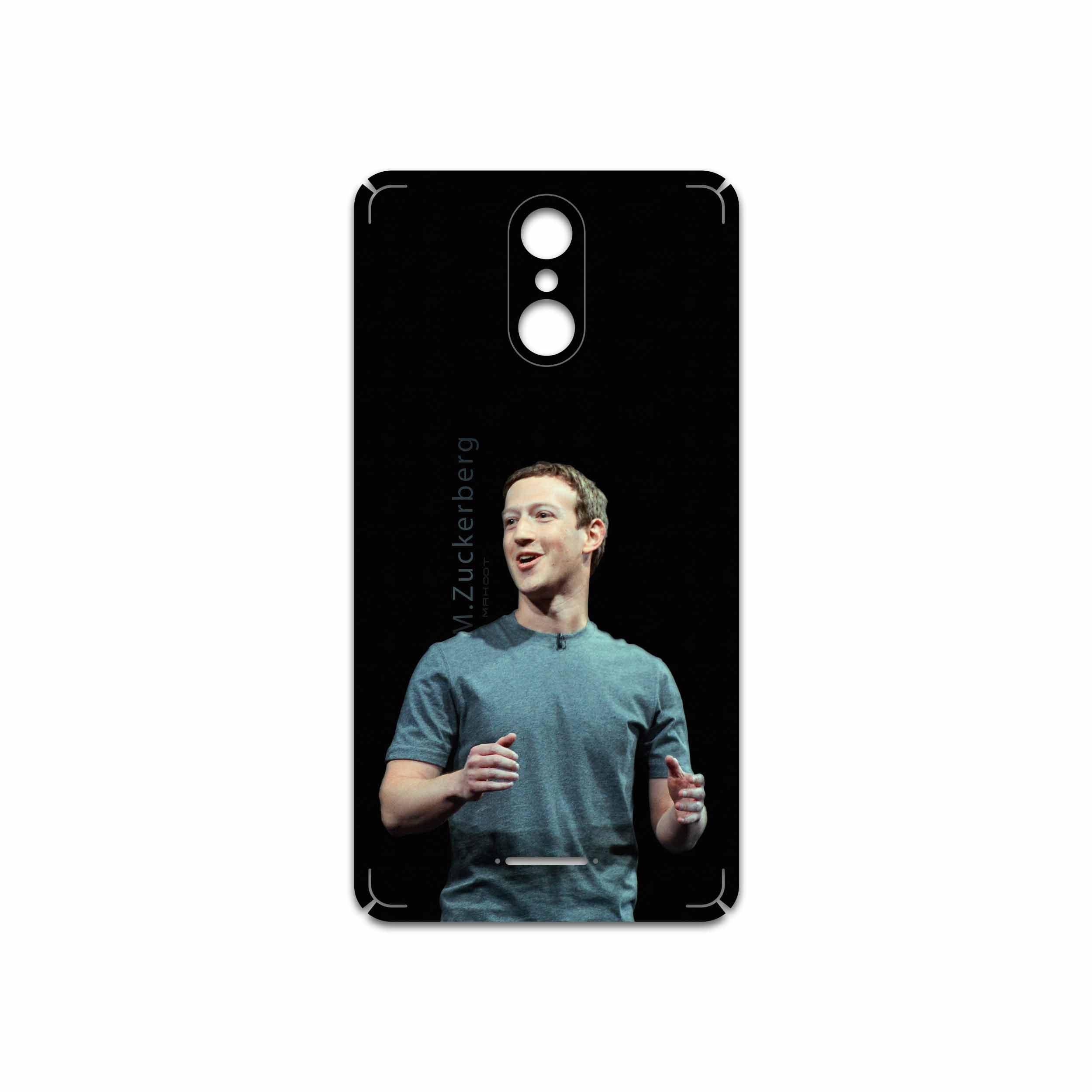 برچسب پوششی ماهوت مدل Mark Zuckerberg مناسب برای گوشی موبایل تکنو WX3F LTE