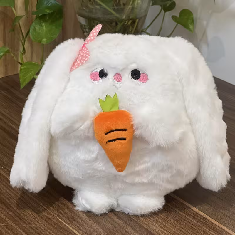 عروسک طرح خرگوش گوش دراز ارتفاع 30 cm-عروسک بافتنی-عروسک دخترانه و پسرانه 