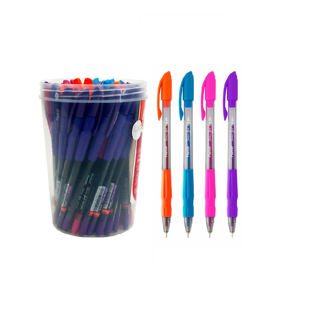 خودکار رنگی پنتر مدل سمی ژل 0.7 میلی متری بسته 50 عددی