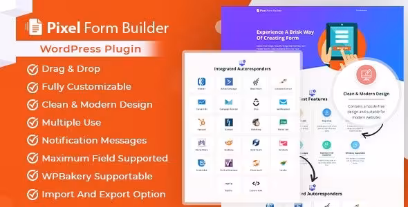 دانلود افزونه فرم ساز و پاسخ خودکار Pixel برای وردپرس