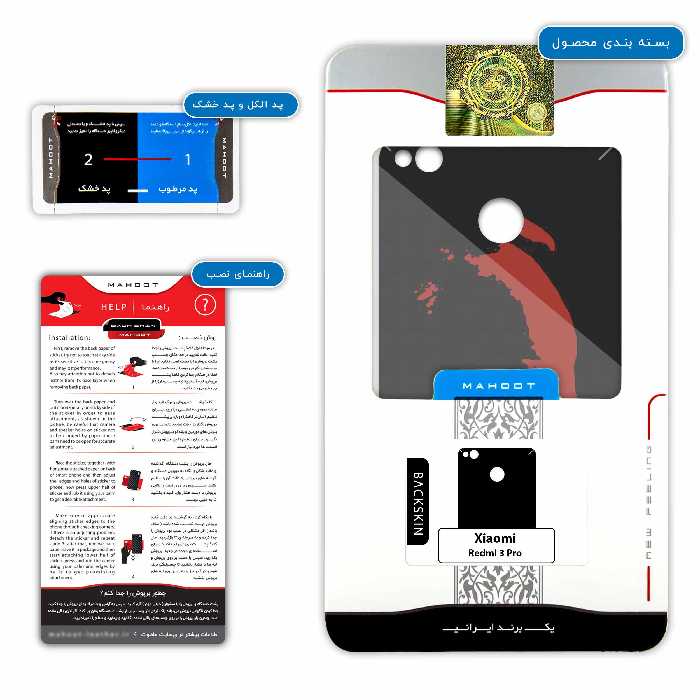 برچسب پوششی ماهوت مدل The Godfather مناسب برای گوشی موبایل شیائومی Redmi 3 Pro