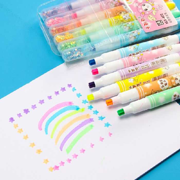 هایلایتر  ستاره بسته 6 رنگ