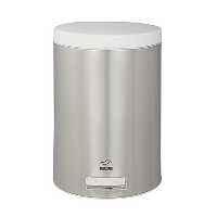 سطل زباله بهاز مدل پدالدار 14 لیتری استیل در سفید