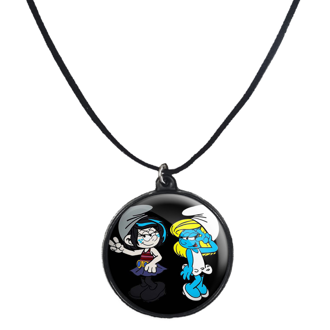 گردنبند پرمانه طرح اسمورف کد pmb.10556