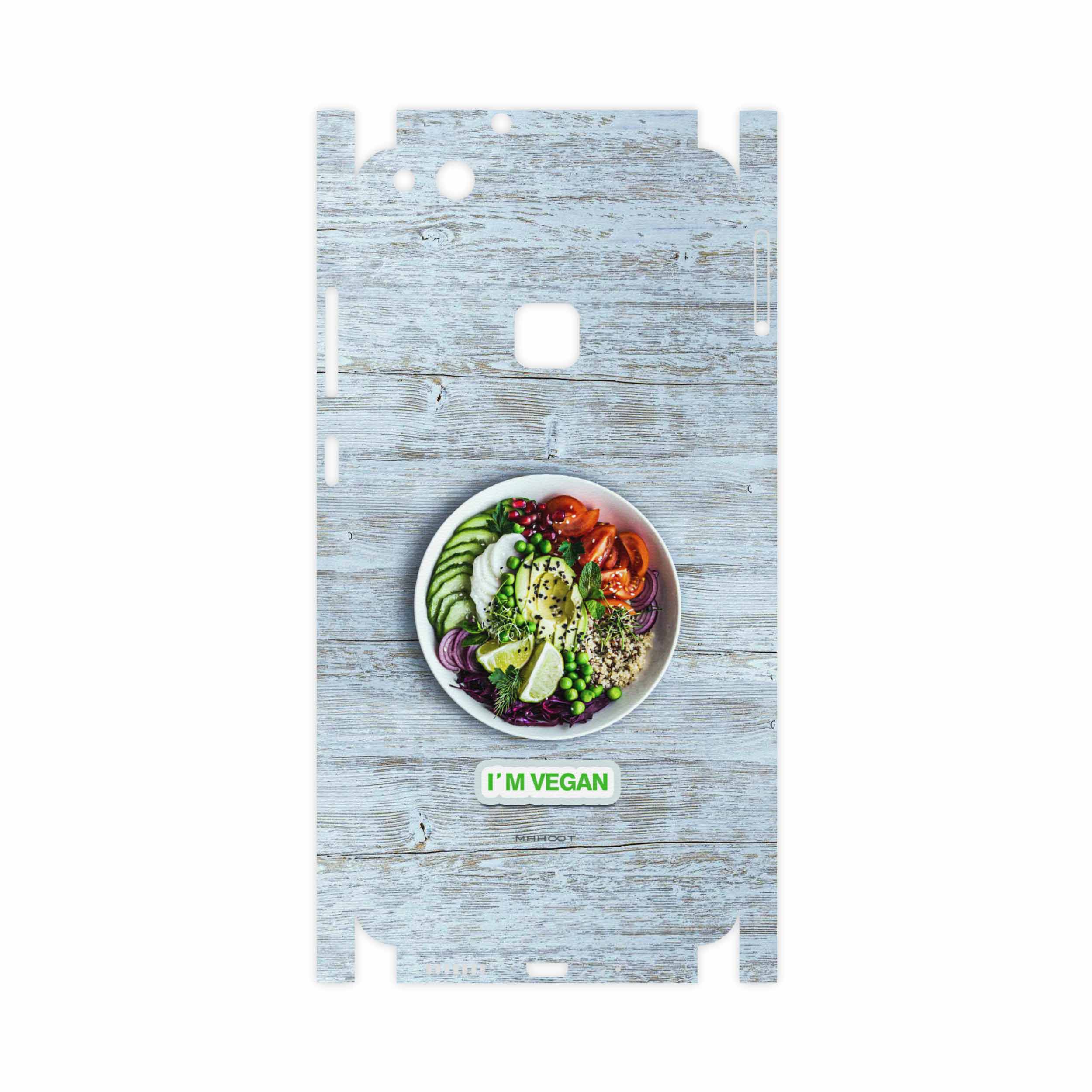 برچسب پوششی ماهوت مدل Im-vegan-FullSkin مناسب برای گوشی موبایل هوآوی P10 Lite