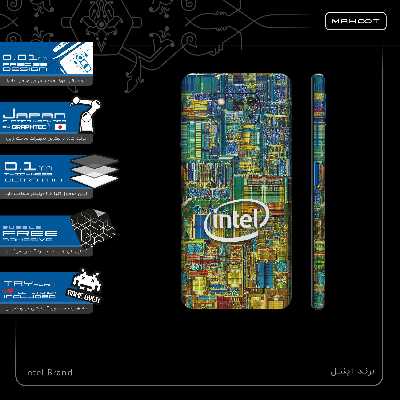 برچسب پوششی ماهوت مدل Intel Brand-FullSkin مناسب برای گوشی موبایل شیائومی Poco X3 NFC