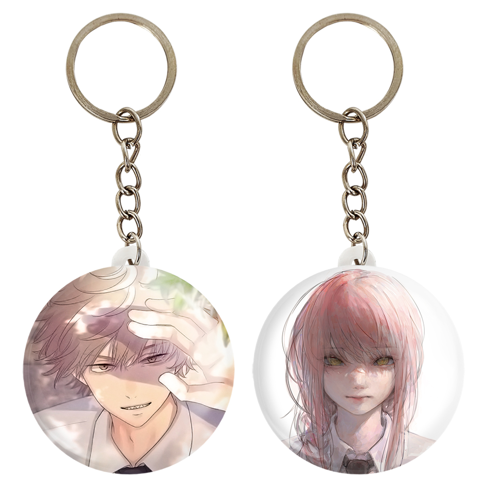 جاکلیدی خندالو مدل ماکیما و دنجی انیمه مرد اره ای کد 1797617974 مجموعه 2 عددی