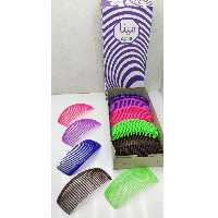 شانه زلفی رنگی بزرگ (60 عددی)