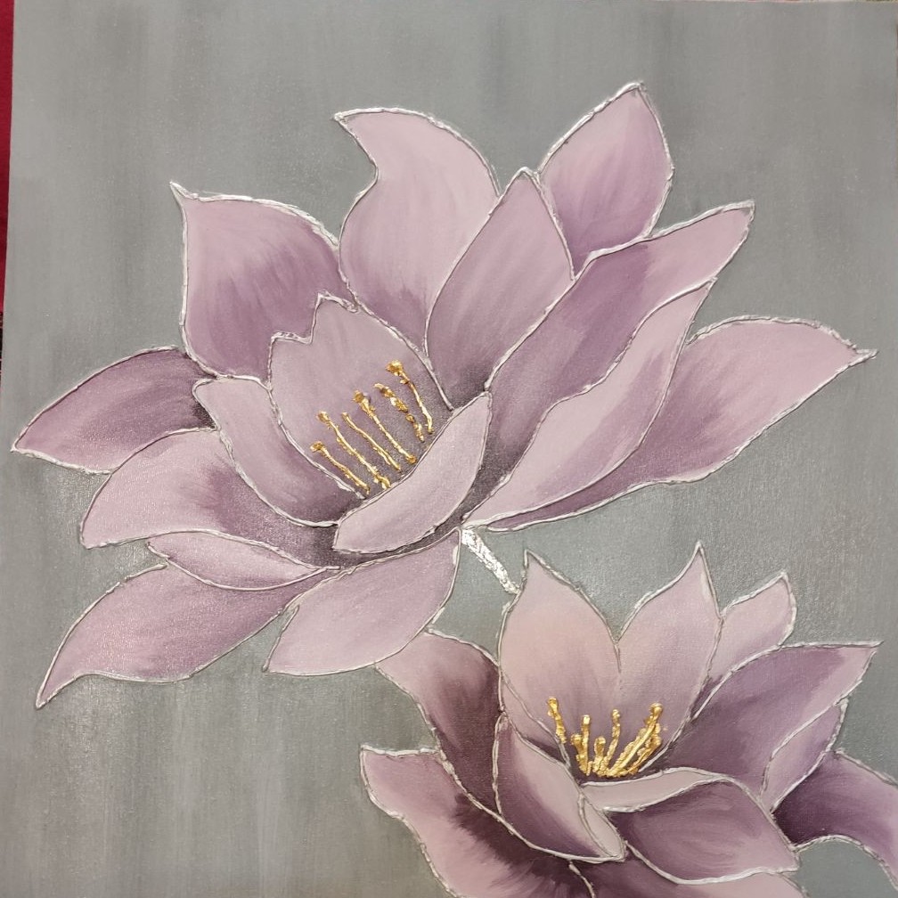 تابلو دکوراتیو طرح گل ابعاد 50 در70 