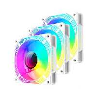 فن کیس گیم مکس مدل KF300R WH • بسته 3 عددی