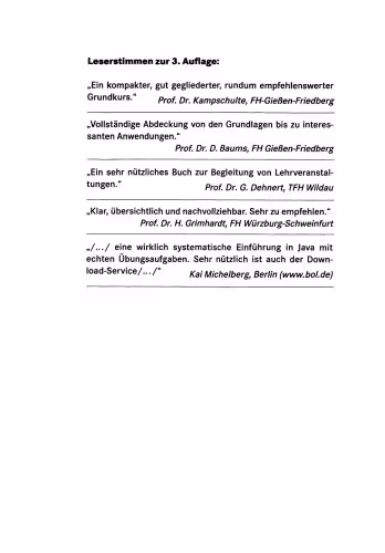 خرید و دانلود نسخه کامل کتاب Grundkurs JAVA: Von den Grundlagen bis zu Datenbank- und Netzanwendungen