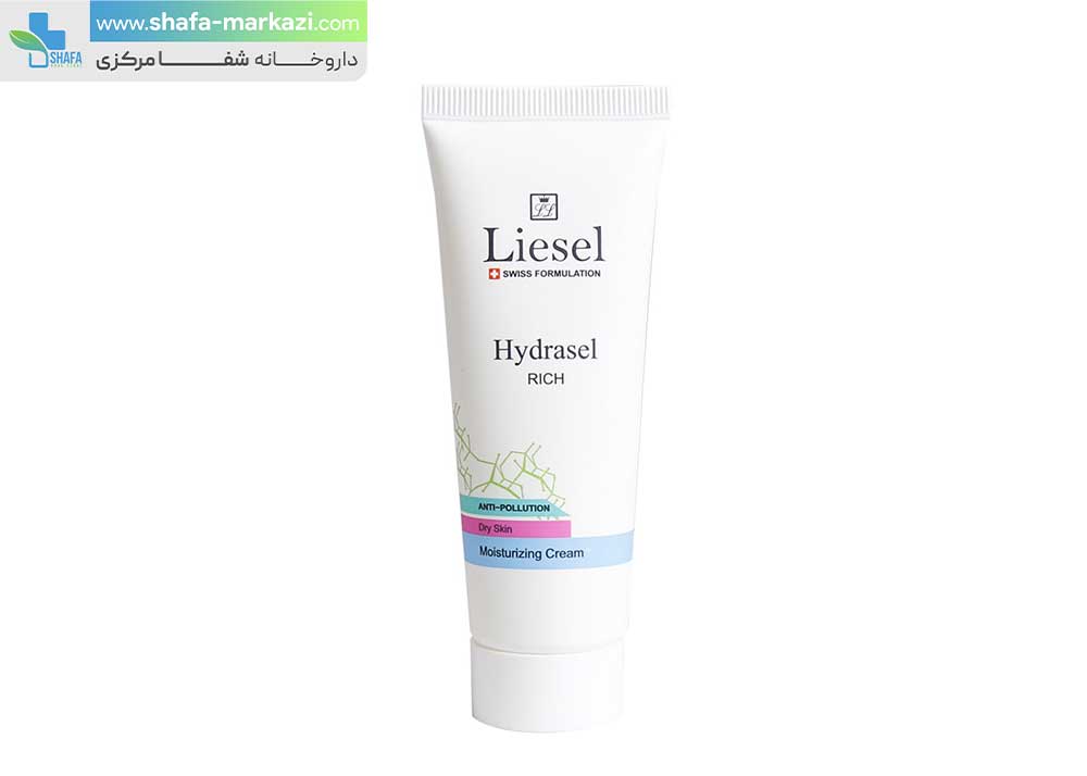 کرم مرطوب کننده و آبرسان لایسل ریچ هیدراسل مناسب پوست خشک | Liesel moisturizing cream model hydrasel rich for dry skin
