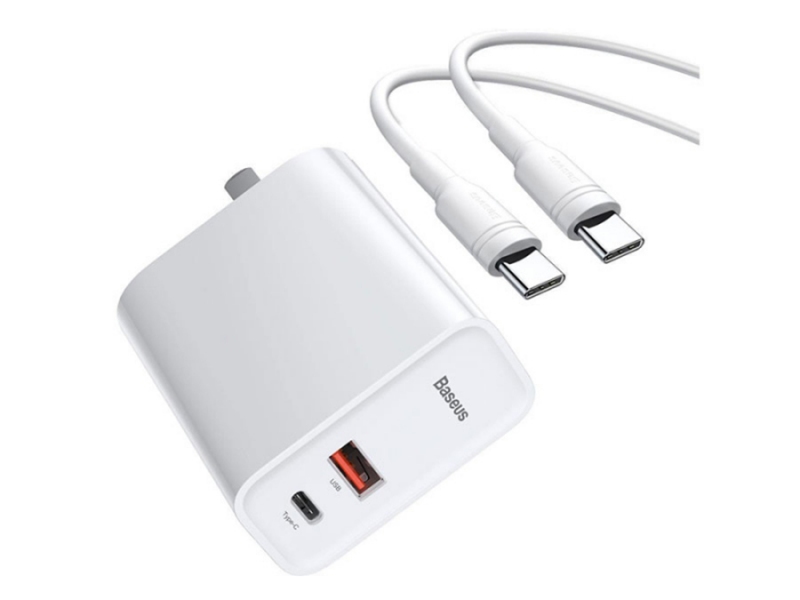 کابل تایپ سی و آداپتور فست شارژ 30 وات بیسوس Baseus BS-CH905 Quick Travel Charger