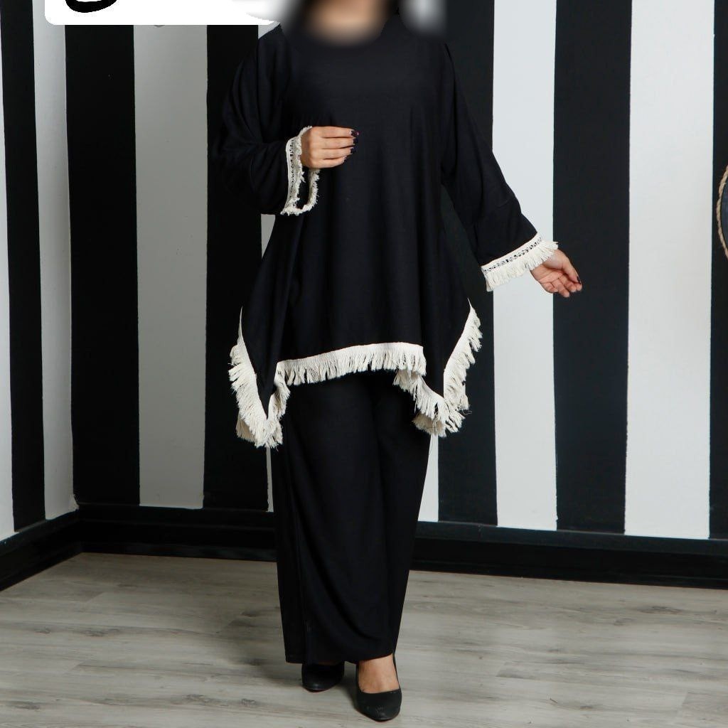 مانتو شلوار پایین ریش