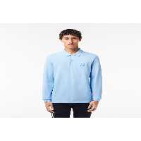 تی شرت یقه پولو مردانه آستین بلند و مناسب L.12.12 چوگان آبی روشن Lacoste