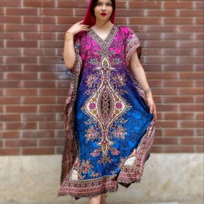 پیراهن ساحلی زنانه نخ سنگشور هندی مدل نفیس