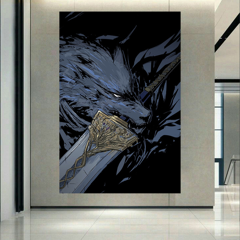 تابلو شاسی طرح شاسی گیم مدل  Elden Ring کد PD1724 | دنیای قاب