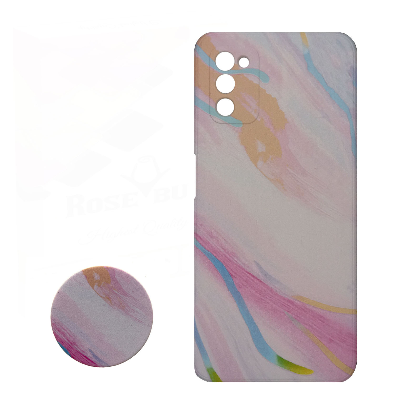 کاور مدل D0710 مناسب برای گوشی موبایل سامسونگ Galaxy A03s به همراه پاپ سوکت