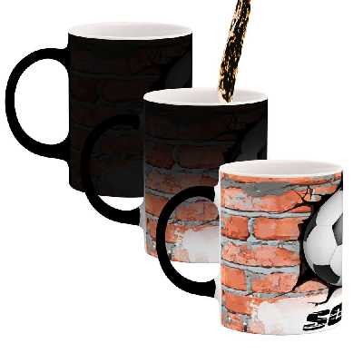 ماگ حرارتی کاکتی طرح توپ فوتبال مدل mgh12436