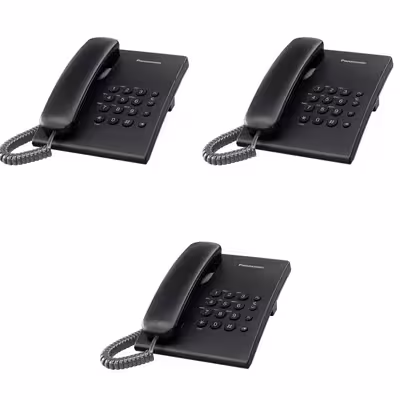 تلفن پاناسونیک مدل KX-TS500MX بسته 3 عددی