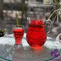 پارچ و لیوان ملانی نوری لب طلا