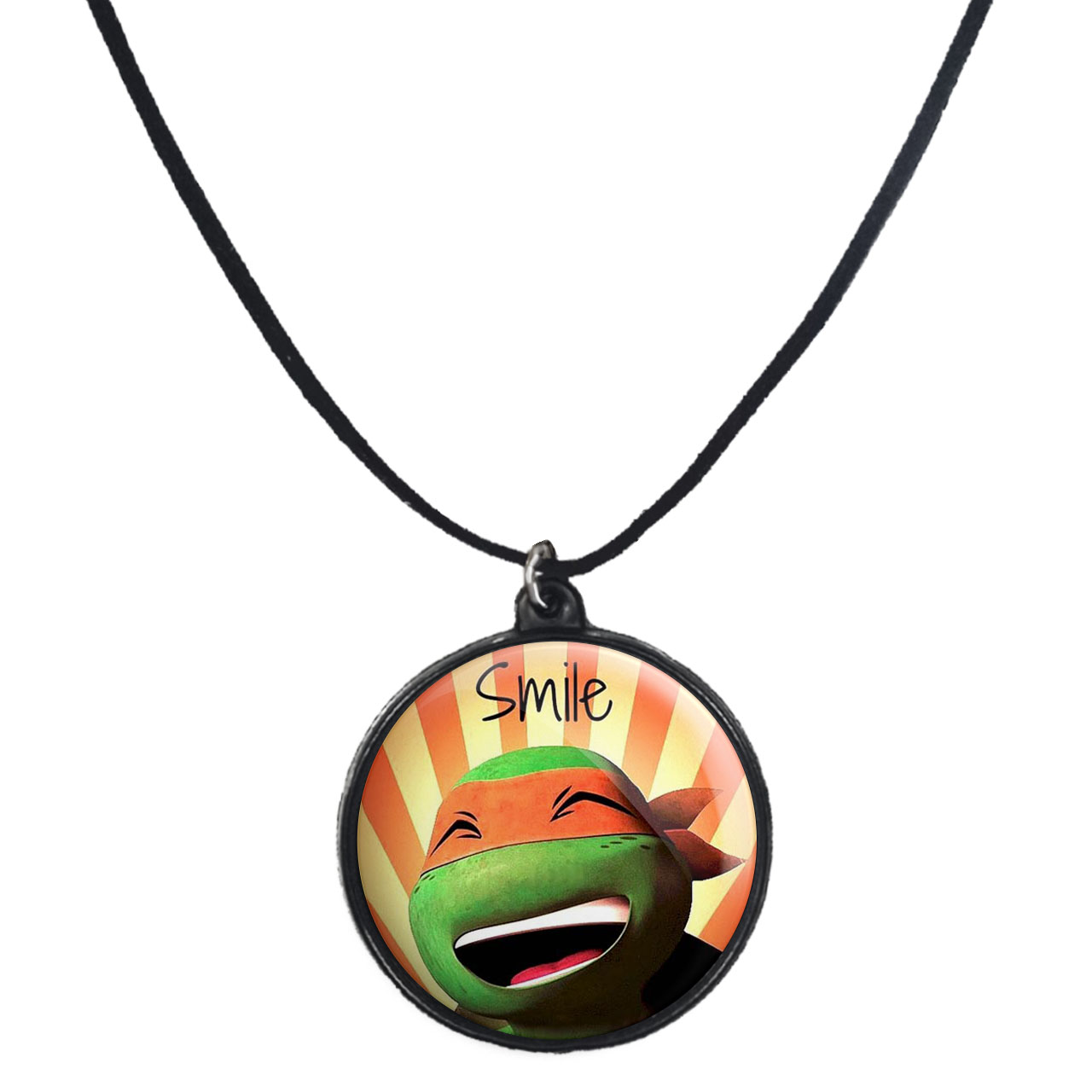 گردنبند پرمانه طرح لاکپشت‌های نینجا کد pmb.9937مدل دو طرفه