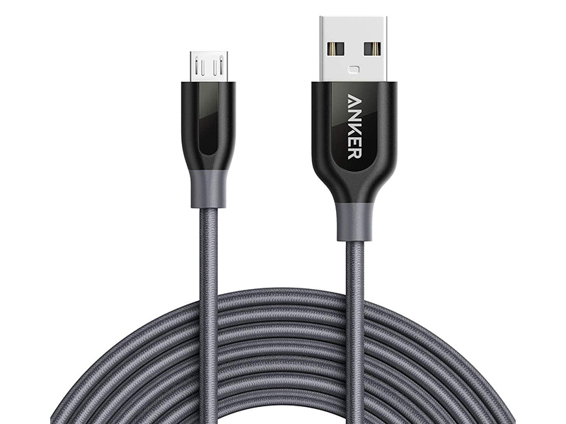 کابل تبدیل USB به Micro-USB انکر مدل A8143 PowerLine Plus به طول 1.8 متر