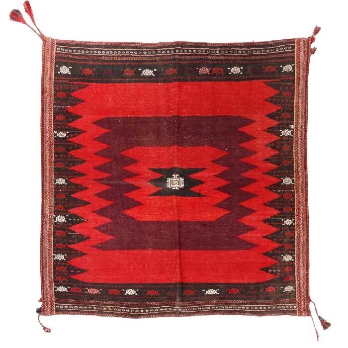 گلیم قدیمی دستباف دو متری سی پرشیا کد 187420