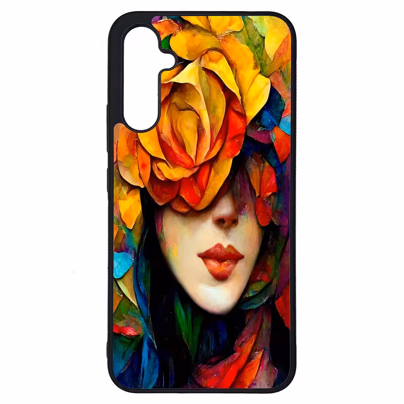کاور طرح نقاشی چهره کد G-043 مناسب برای گوشی موبایل سامسونگ Galaxy A34 / A34 5G | دیجی قاب دونی