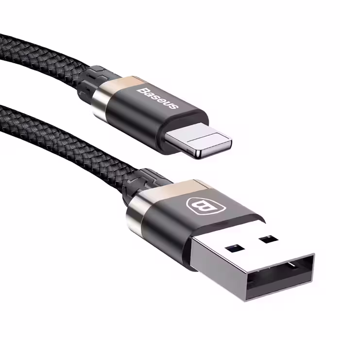 کابل تبدیل USB به لایتنینگ باسئوس مدل CALGB-A1V GOLDEN BELT طول 1.5 متر