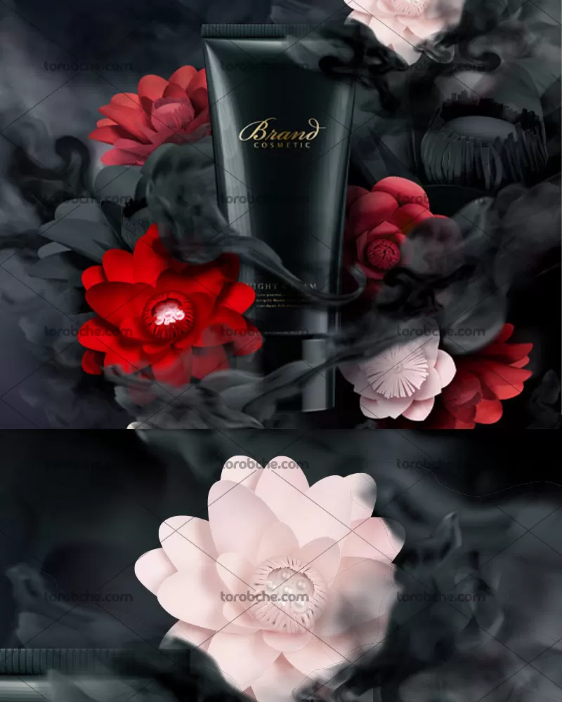 وکتور کرم نرم کننده پوست مخصوص آقایان | گرافیک با طعم تربچه