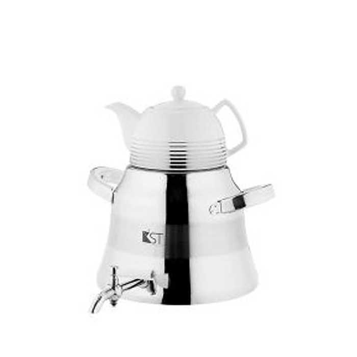 کتری و قوری کی اس تی هرمی دسته دو تکه مدل 4070