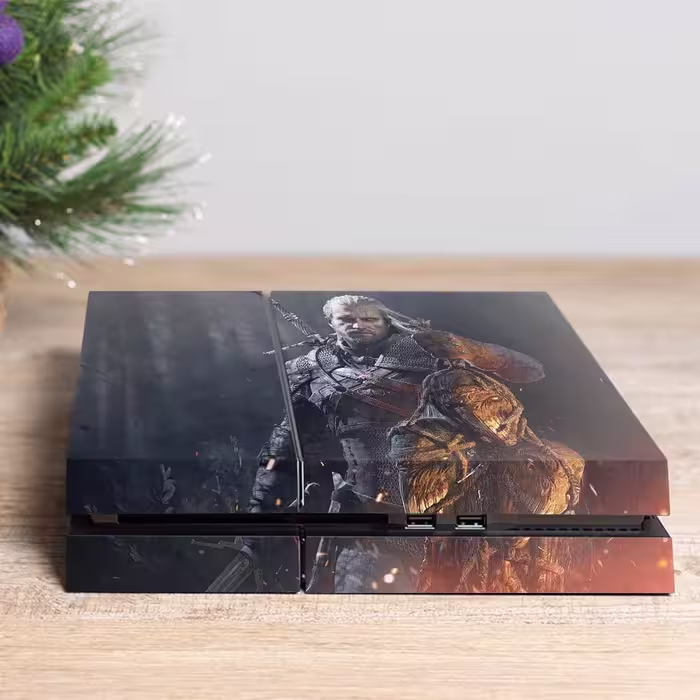 برچسب پلی استیشن ۴ مدل ps4 fat طرح Witcher کد PS-1045