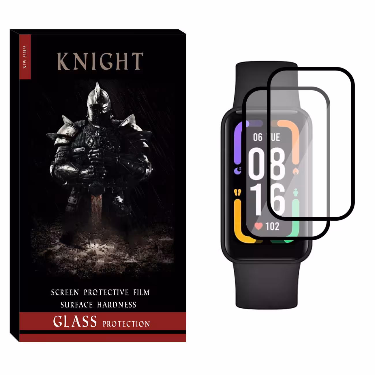 محافظ صفحه نمایش نانو نایت مدل NKT مناسب برای ساعت هوشمند شیائومی Redmi Smart Band Pro بسته دو عددی