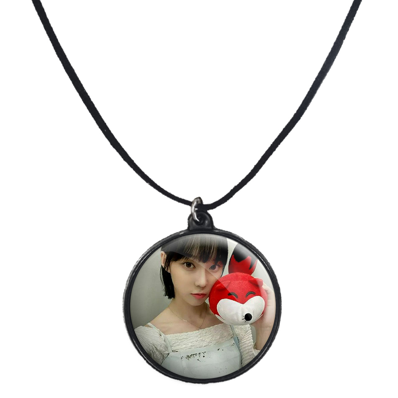 گردنبند پرمانه طرح aespa کد pmb.18731 مدل دو طرفه