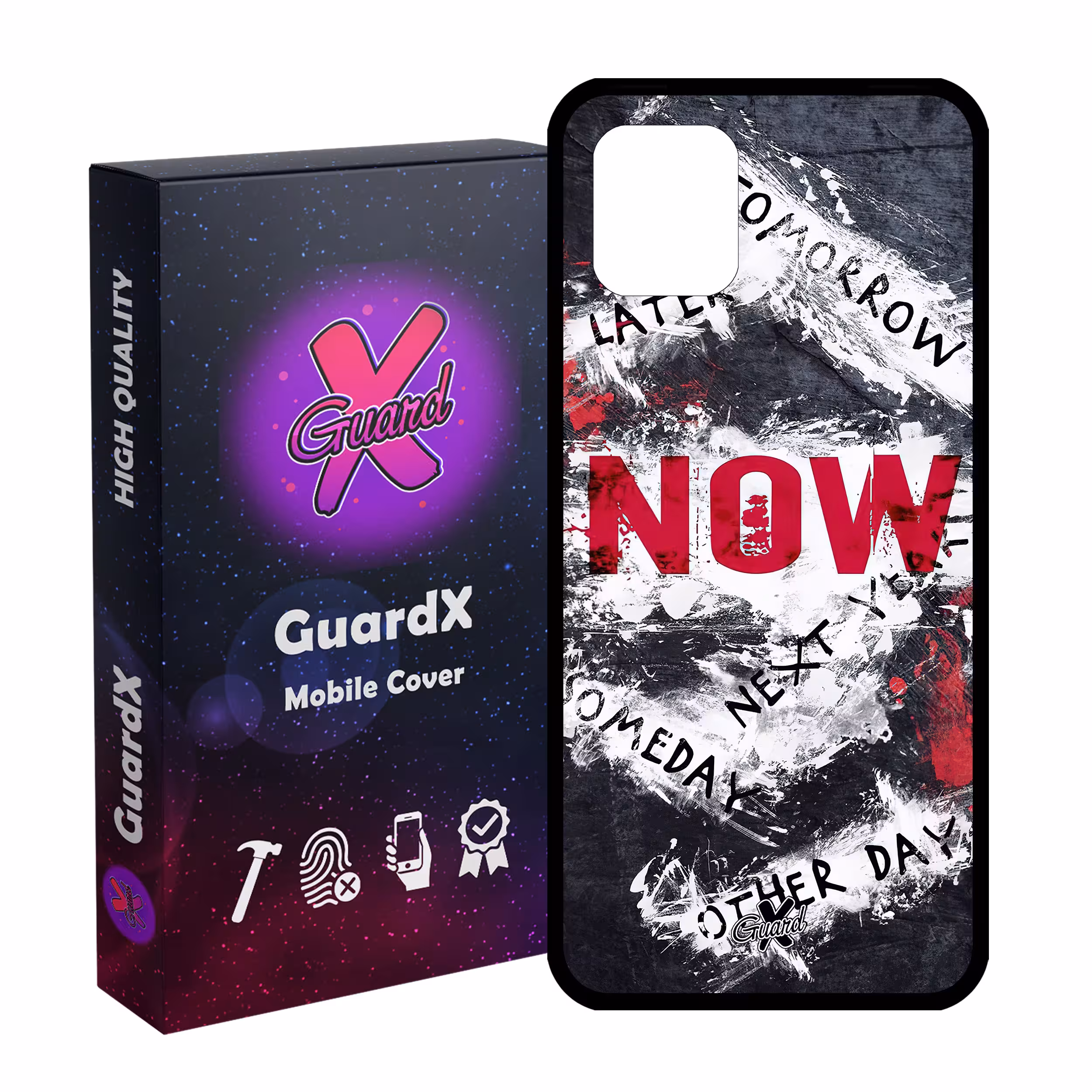 کاور گارد ایکس طرح متن مدل Glass10484 مناسب برای گوشی موبایل سامسونگ Galaxy Note 10 Lite / A81