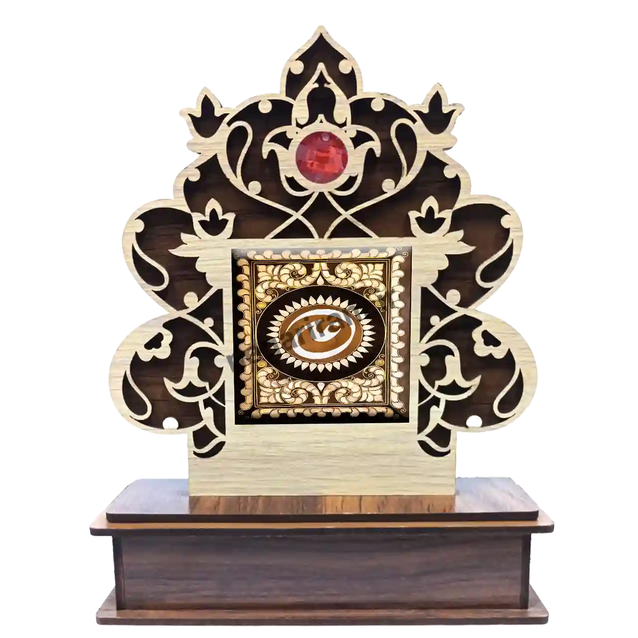 تندیس کاشی گلدار علی مدل 2D 240